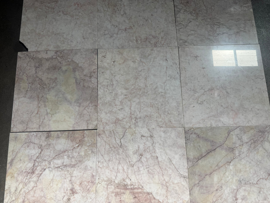 Cherry Blossom Marble Tile Polished 4