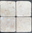 Chiaro Travertine Tile - 4" x 4" x 3/8" Tumbled