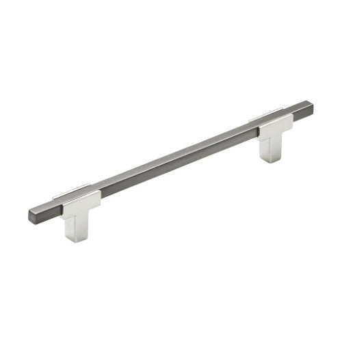 Urbanite Zinc & Aluminum Polished Chrome / Black Chrome Cabinet Pull 3