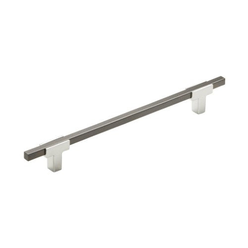 Urbanite Zinc & Aluminum Polished Chrome / Black Chrome Cabinet Pull 4