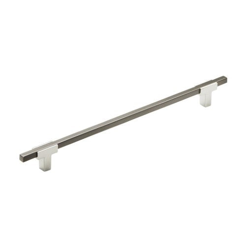Urbanite Zinc & Aluminum Polished Chrome / Black Chrome Cabinet Pull 5