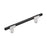 Urbanite Zinc & Aluminum Polished Chrome / Brushed Matte Black Cabinet Pull 3