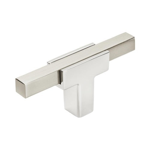 Urbanite Zinc & Aluminum Polished Chrome / Satin Nickel Cabinet Knob 1