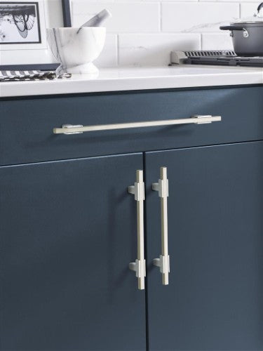 Urbanite Zinc & Aluminum Polished Chrome / Satin Nickel Cabinet Pull 10