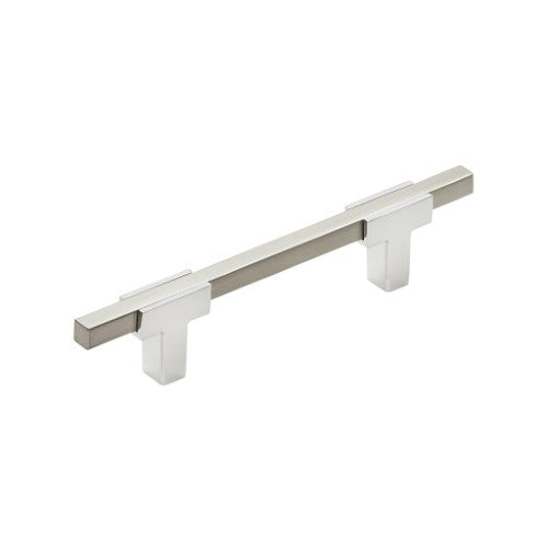 Urbanite Zinc & Aluminum Polished Chrome / Satin Nickel Cabinet Pull 1