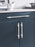 Urbanite Zinc & Aluminum Polished Chrome / White Cabinet Pull 7