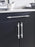 Urbanite Zinc & Aluminum Polished Chrome / White Cabinet Pull 12