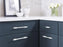 Urbanite Zinc & Aluminum Polished Chrome / White Cabinet Pull 6