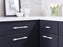 Urbanite Zinc & Aluminum Polished Chrome / White Cabinet Pull 11