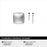Garfield Zinc Polished Chrome Cabinet Knob 3