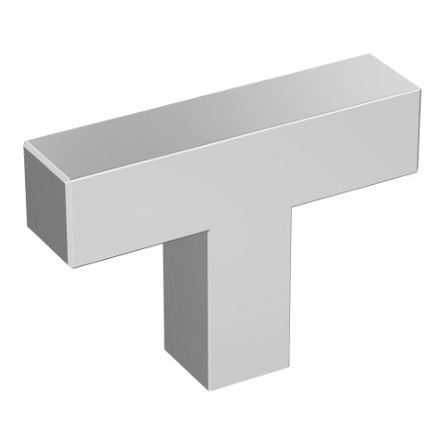 Intersect Zinc Polished Chrome Cabinet Knob 1