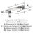 Bridgeport Zinc Polished Chrome Cabinet Pull 6