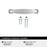 Franklin Zinc Polished Chrome Cabinet Pull 9