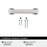 Hybridize Zinc Polished Chrome Cabinet Pull 9