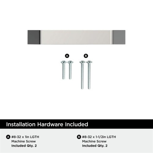 Evolve Zinc Polished Chrome Cabinet Pull 9