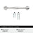 Fairfield Zinc Polished Chrome Cabinet Pull 9