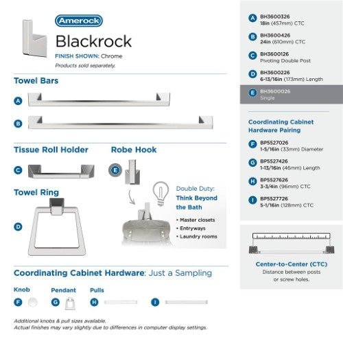 Blackrock Zinc Chrome Hook 7