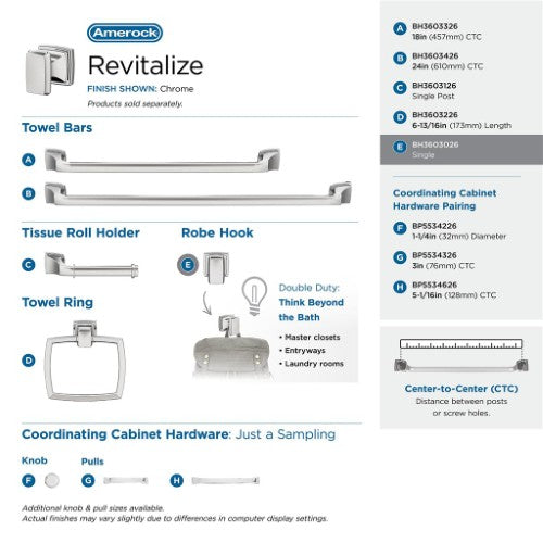 Revitalize Zinc Chrome Hook 7