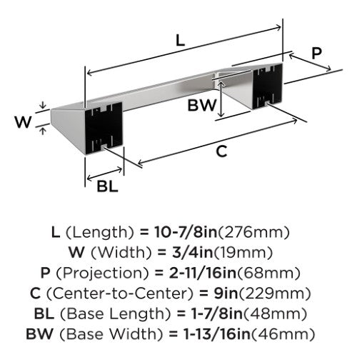 Blackrock Zinc & Stainless Steel Chrome Towel Bar 4