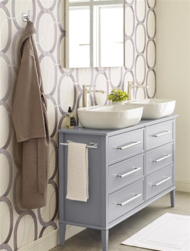 Bronx Zinc & Stainless Steel Chrome Towel Bar 8