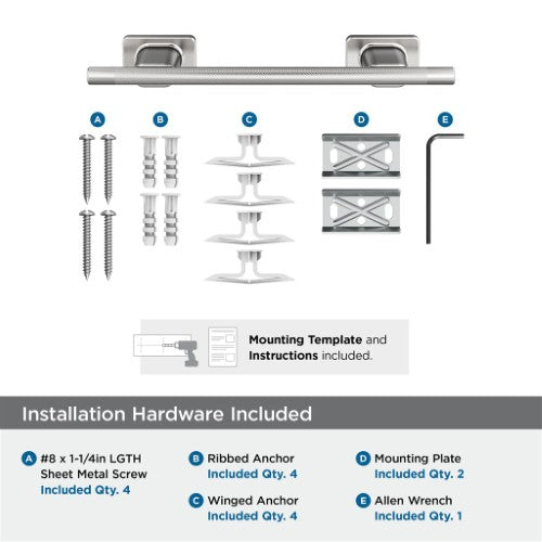 Bronx Zinc & Stainless Steel Chrome Towel Bar 7