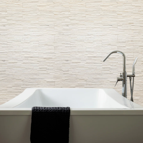 Island Stone Textures Alabaster Split Face Marble Mini Split Panel ...