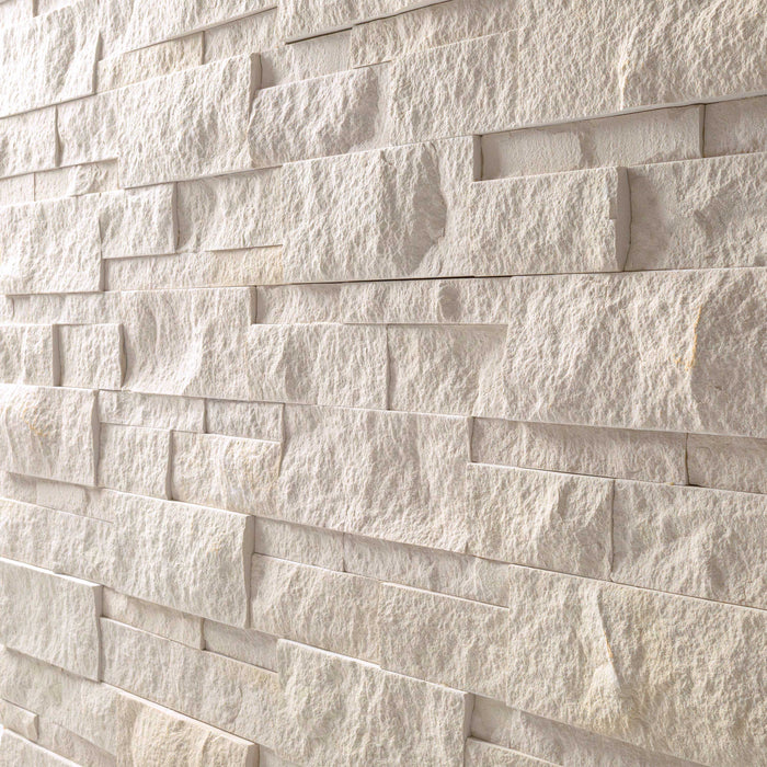 XL Rockmount Stacked Stone Panel Limestone Clayfield Blonde Ledgestone Split Face 2