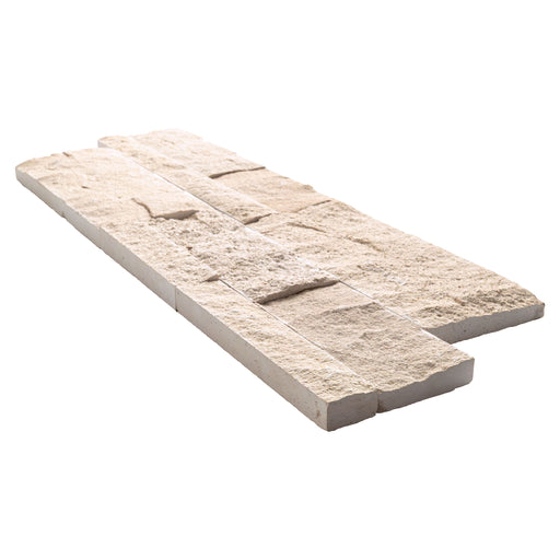 XL Rockmount Stacked Stone Panel Limestone Clayfield Blonde Ledgestone Split Face 1