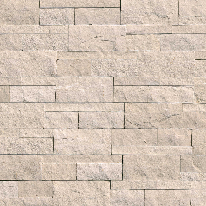 XL Rockmount Stacked Stone Panel Limestone Clayfield Blonde Ledgestone Split Face 3