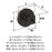Glacio Zinc & Glass Clear / Black Bronze Cabinet Knob 4