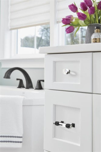 Glacio Zinc & Glass Clear / Black Bronze Cabinet Pull 15