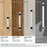 Glacio Zinc & Glass Clear / Black Bronze Cabinet Pull 24