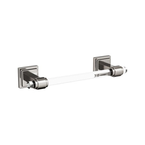 Glacio Zinc & Acrylic Clear / Brushed Nickel Towel Bar 1