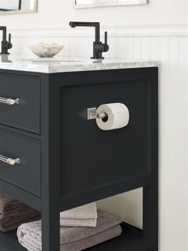 Glacio Zinc & Acrylic Clear / Brushed Nickel Toilet Paper Holder 5