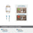 Glacio Aluminum & Glass Clear / Champagne Bronze Cabinet Knob 9