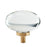 Glacio Aluminum & Glass Clear / Champagne Bronze Cabinet Knob 3