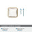 Glacio Zinc & Glass Clear / Champagne Bronze Cabinet Knob 8
