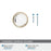 Glacio Zinc & Glass Clear / Champagne Bronze Cabinet Knob 7