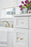 Glacio Zinc & Glass Clear / Champagne Bronze Cabinet Pull 15