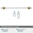 Glacio Zinc & Glass Clear / Champagne Bronze Cabinet Pull 14