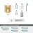 Glacio Zinc & Acrylic Clear / Champagne Bronze Hook 3