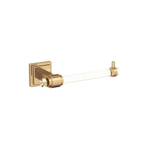 Glacio Zinc & Acrylic Clear / Champagne Bronze Toilet Paper Holder 1