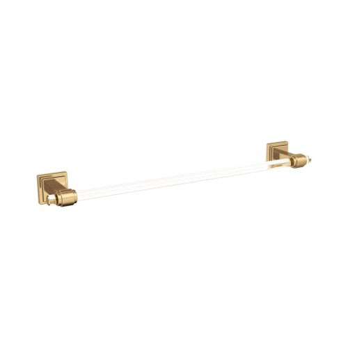 Glacio Zinc & Acrylic Clear / Champagne Bronze Towel Bar 2