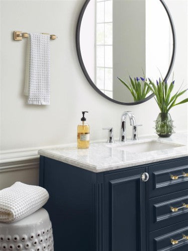 Glacio Zinc & Acrylic Clear / Champagne Bronze Towel Bar 8