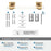 Glacio Zinc & Acrylic Clear / Champagne Bronze Towel Bar 7