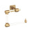 Glacio Zinc & Acrylic Clear / Champagne Bronze Towel Ring 1