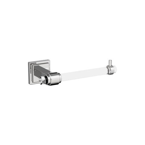 Glacio Zinc & Acrylic Clear / Chrome Toilet Paper Holder 1