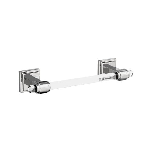 Glacio Zinc & Acrylic Clear / Chrome Towel Bar 1