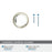 Glacio Zinc & Glass Clear / Golden Champagne Cabinet Knob 7