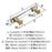Glacio Zinc & Glass Clear / Golden Champagne Cabinet Pull 7